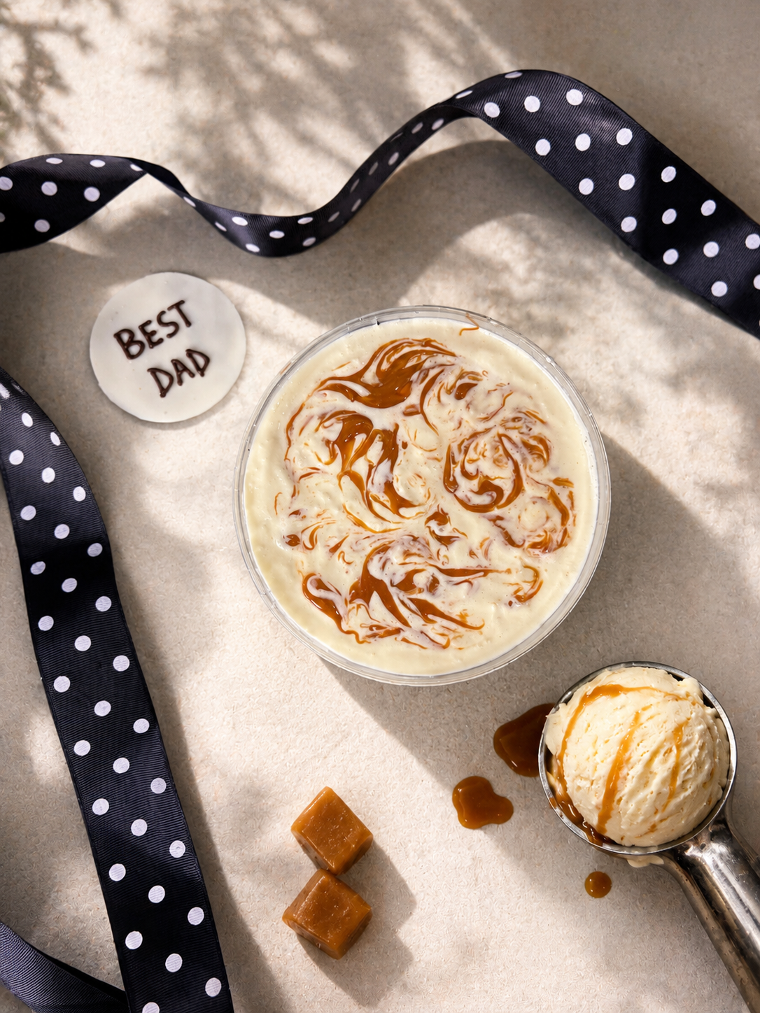 Sugarfree Caramel Icecream Cake
