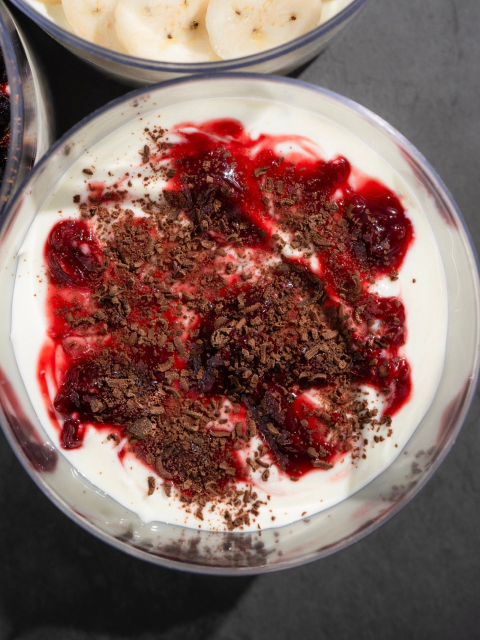 28gm Protein: Black Forest Overnight Oats