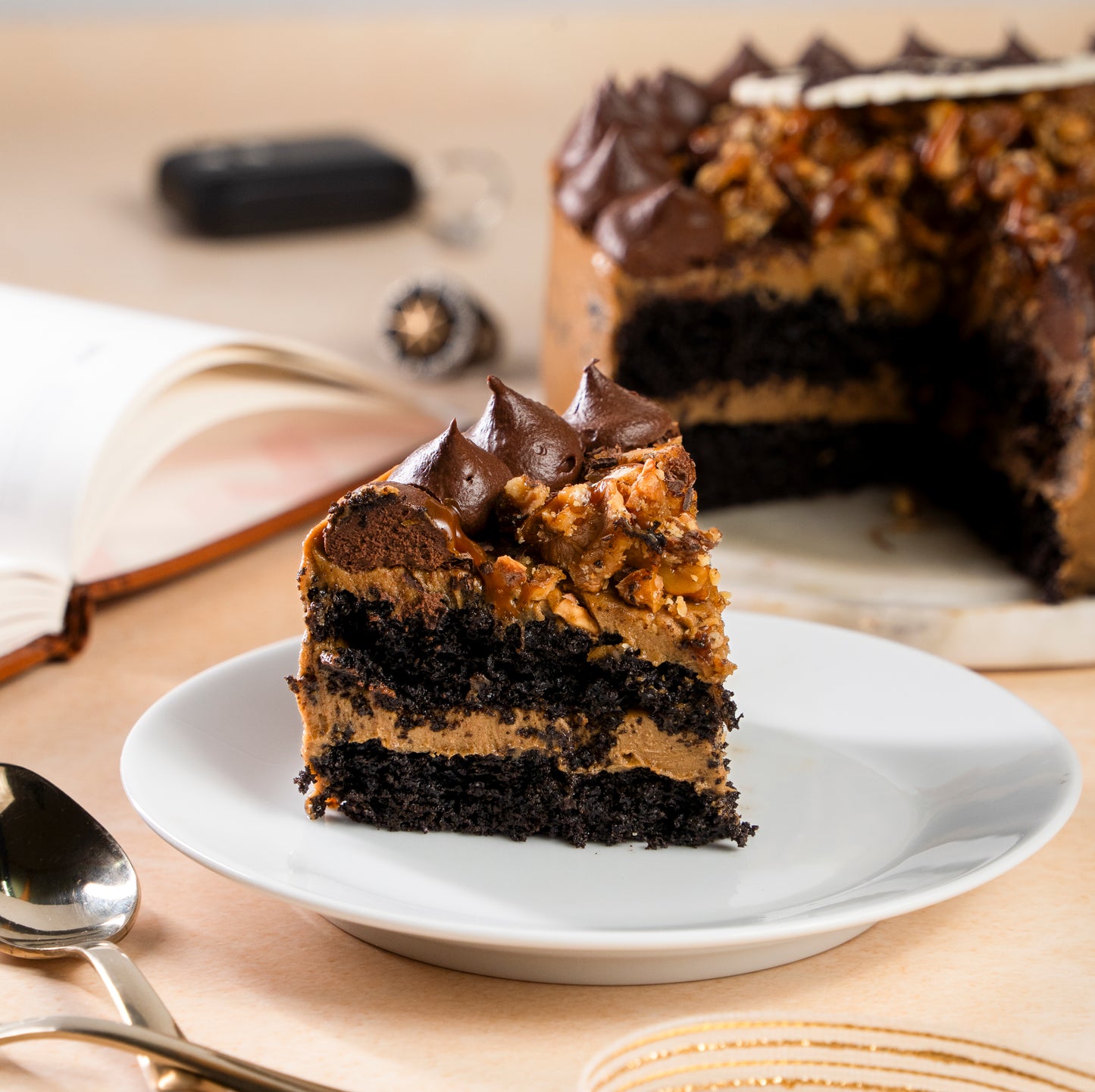 Vegan Espresso Chocolate Cake