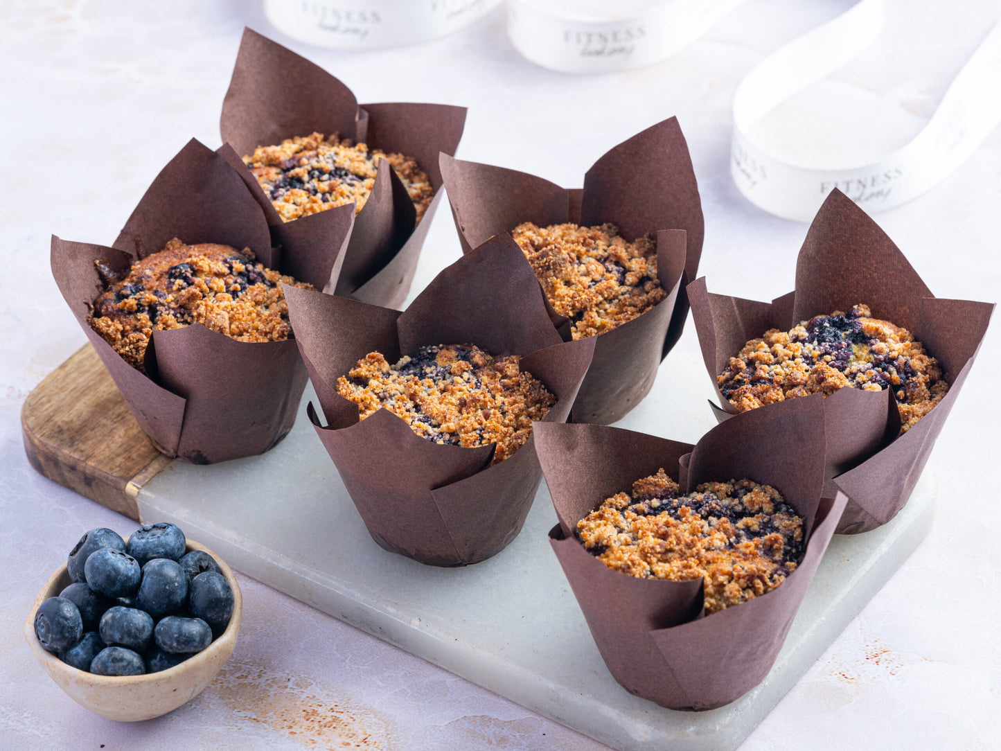 Blueberry Crumb Muffins (Box of 6)