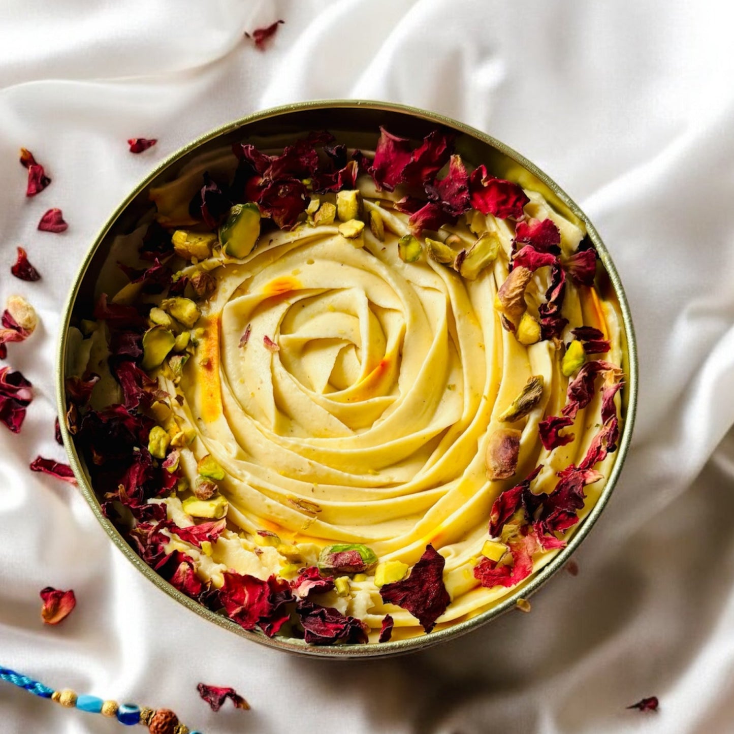 GF Eggless Ras Malai Cake