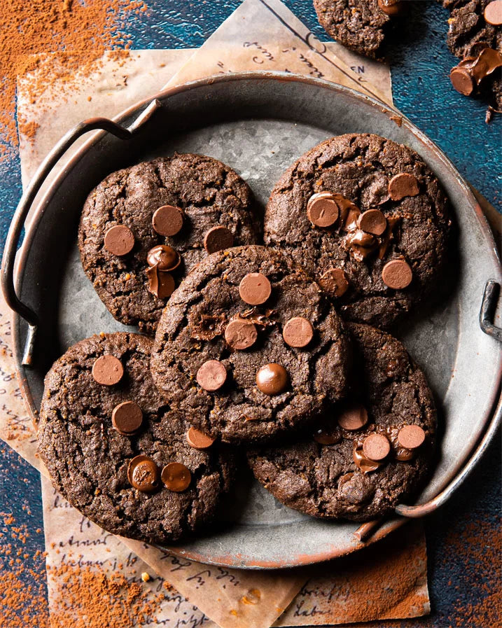 Double chocolate chip cookies (6 cookies)