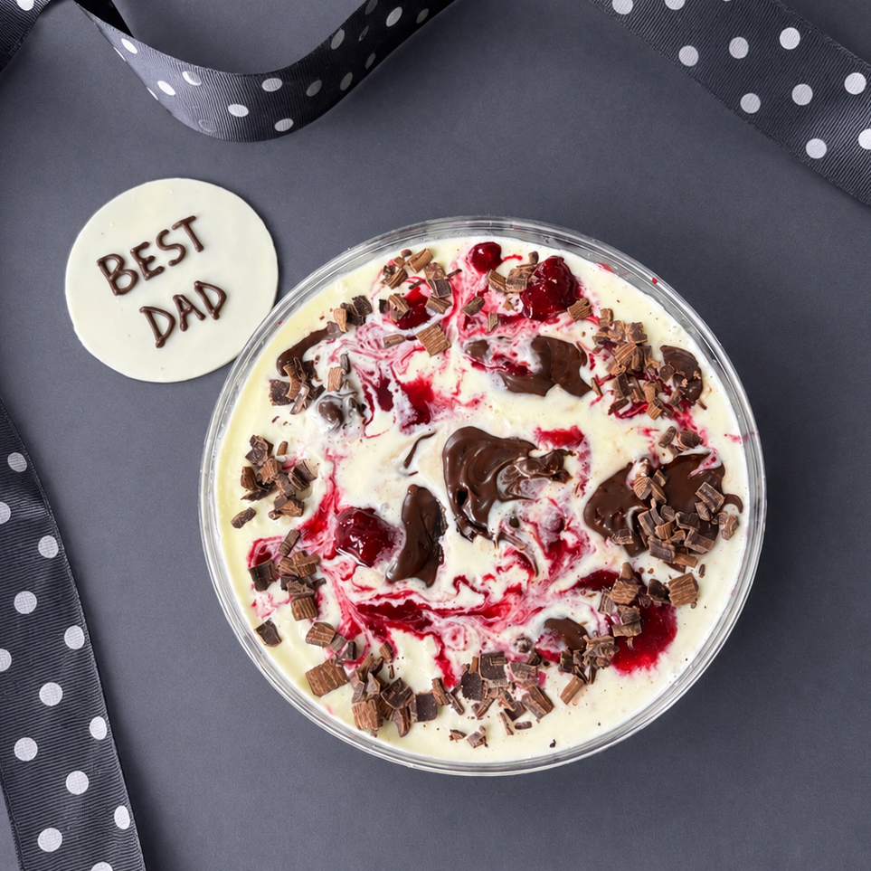 Sugarfree Black Forest Icecream Cake