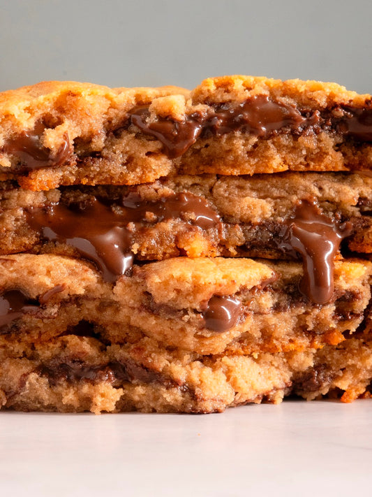 15gm Protein: GF NOtella Stuffed Choc Chip Cookie