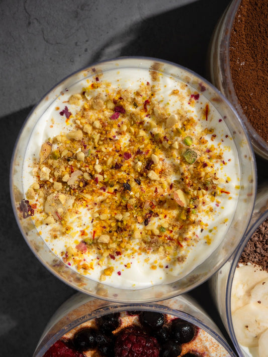 26Gm Protein: Kesar Pista Overnight Oats