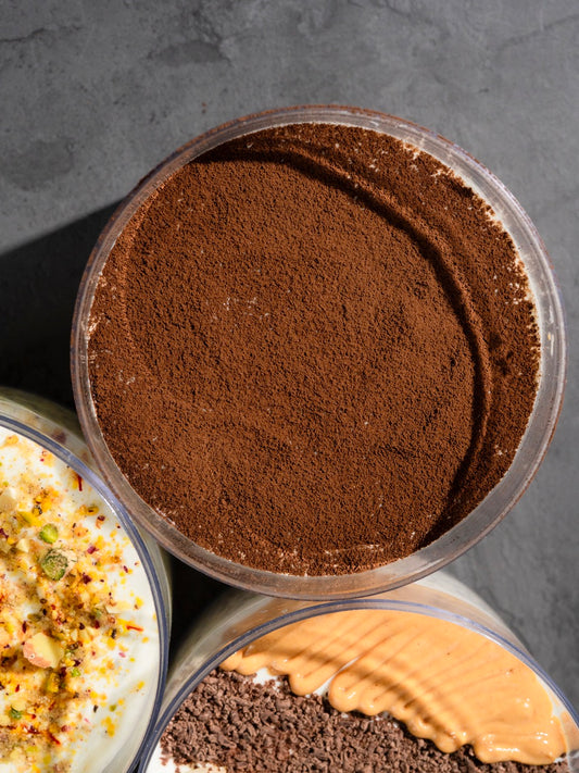 30gm Protein: Tiramisu Overnight Oats & Chia Pudding