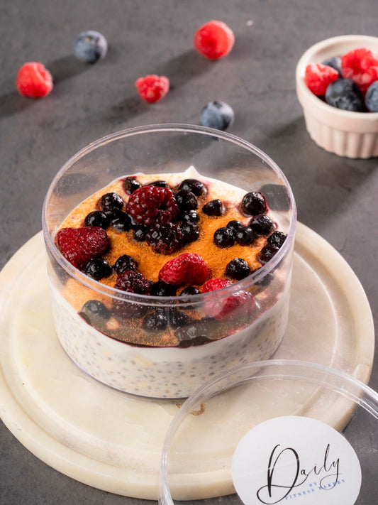 26Gm Protein Berries & Honey Overnight Oats
