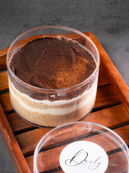 30gm Protein: Tiramisu Overnight Oats & Chia Pudding