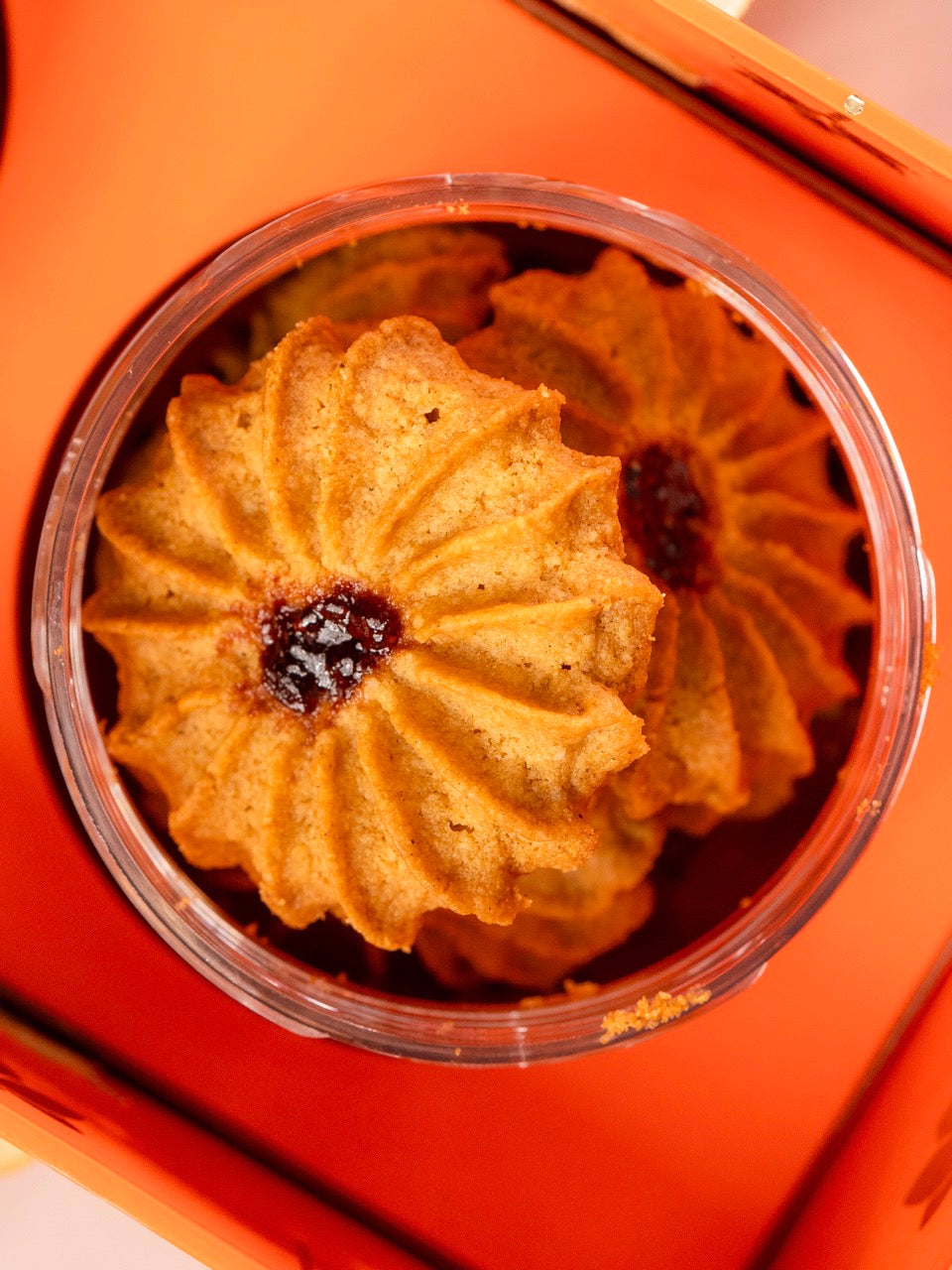 Jam Jowar Butter Cookies