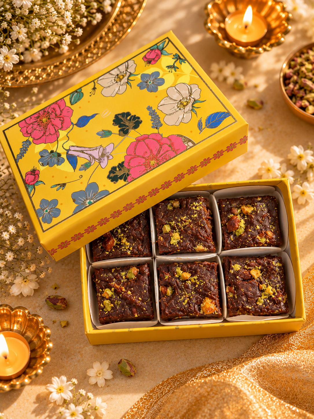 Vegan Pistachio Choc Fudge