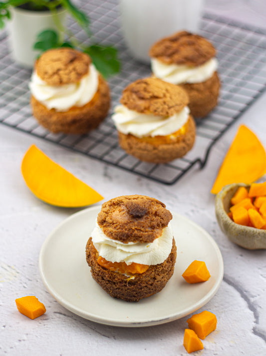 Gluten-free Mango Vanilla Choux (Box of 2)