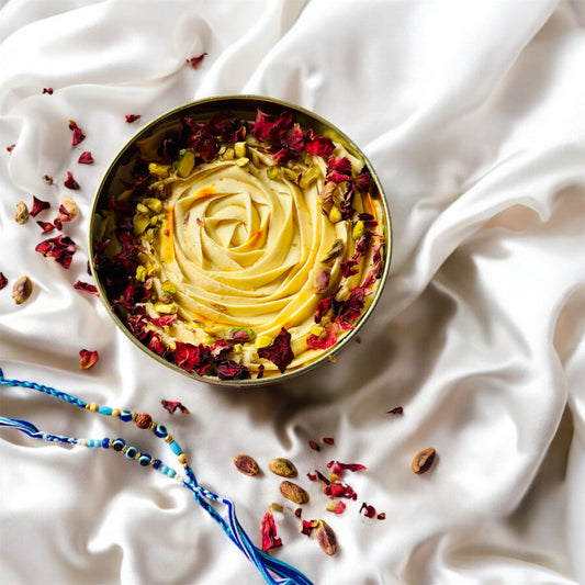 GF Eggless Ras Malai Cake