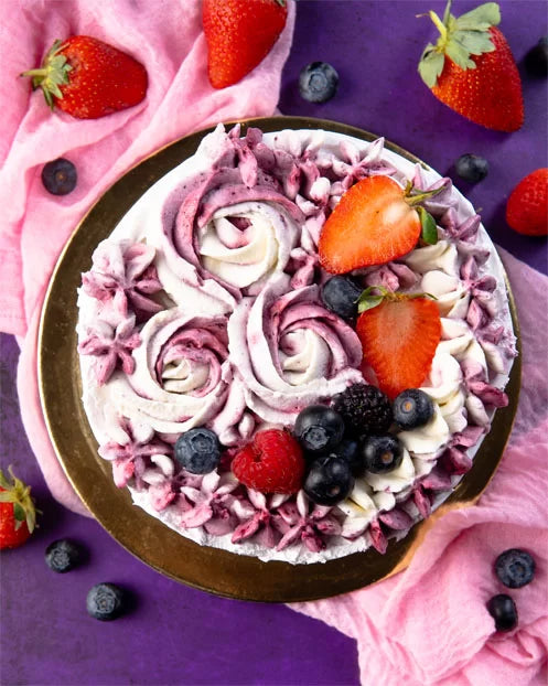 Vanilla Mixed Berries Cake